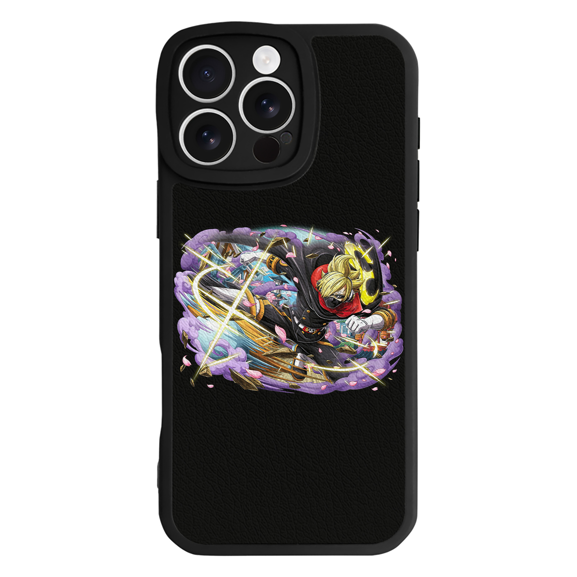 （画像用） ワンピース サンジ ONE PIECE Sanji 【iPhone 16シリーズ対応】シリコンスマホケース（レザー調） 材質：シリコン